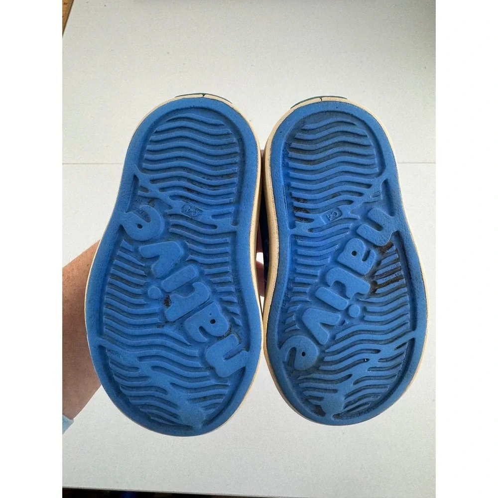 Native Shoes Jefferson Blue Rubber Slip On Water‎ Shoes Kids Size C4